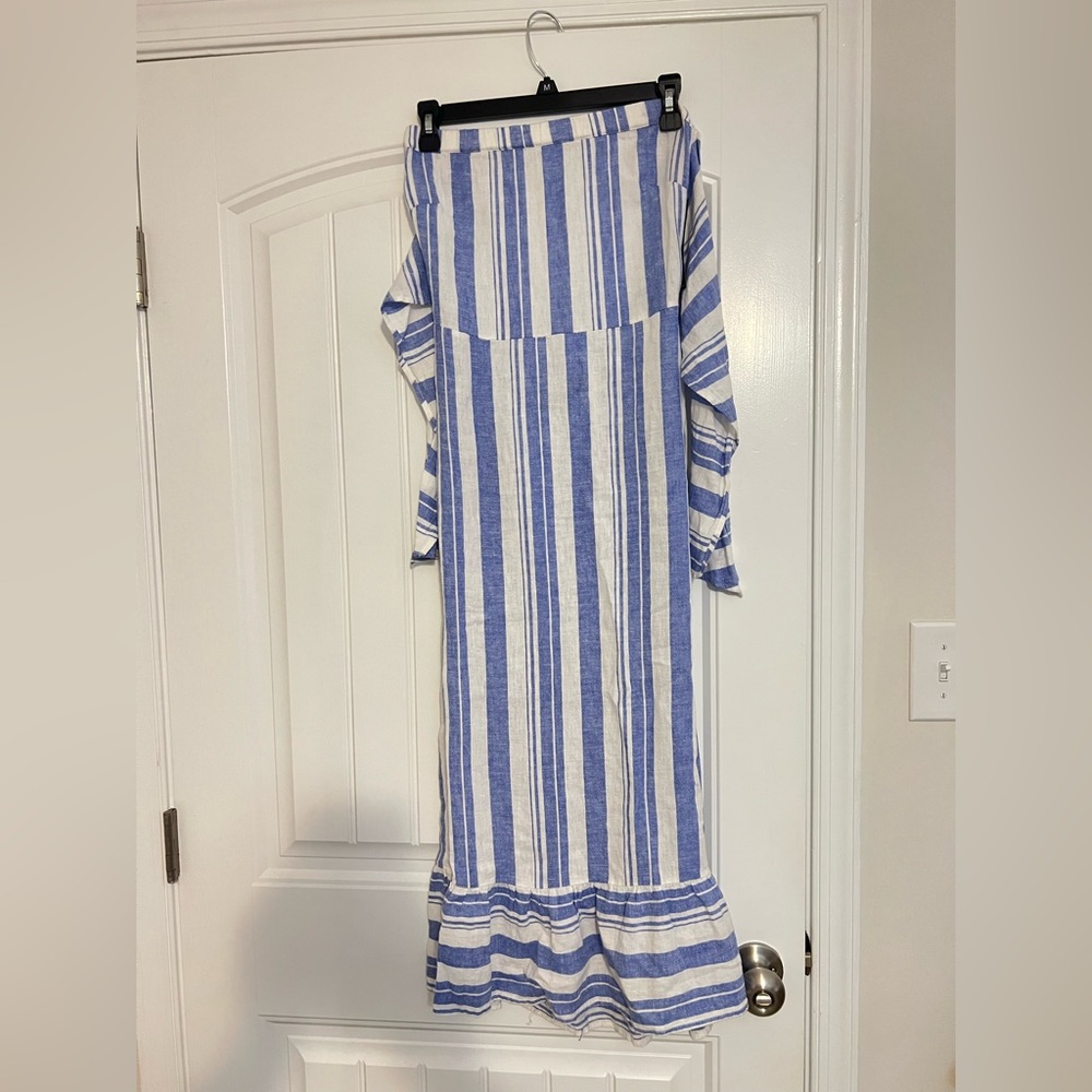 New York and Company Linen Back Tie Dress